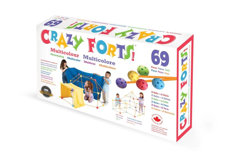 Imagem de Kit de construção Fort Crazy Forts Everest Toys multicolorido 69 unidades