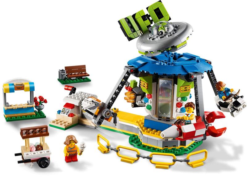 Imagem de Kit de construção LEGO Creator 3 em 1 Fairground Carousel 31095