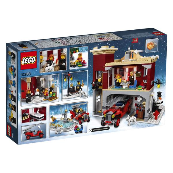 Imagem de Kit de construção LEGO Creator Expert Winter Village Fire Station 10263 com 1166 peças