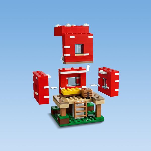 Imagem de Kit de Construção LEGO Minecraft Casa dos Cogumelos Playset Casa de Brinquedo (272 Peças)