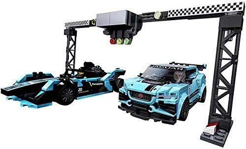 Imagem de Kit de construção LEGO Speed Champions Formula E, carro Panasonic Jaguar Racing Gen2 e Jaguar I-PACE eTROPHY 76898 (564 peças)