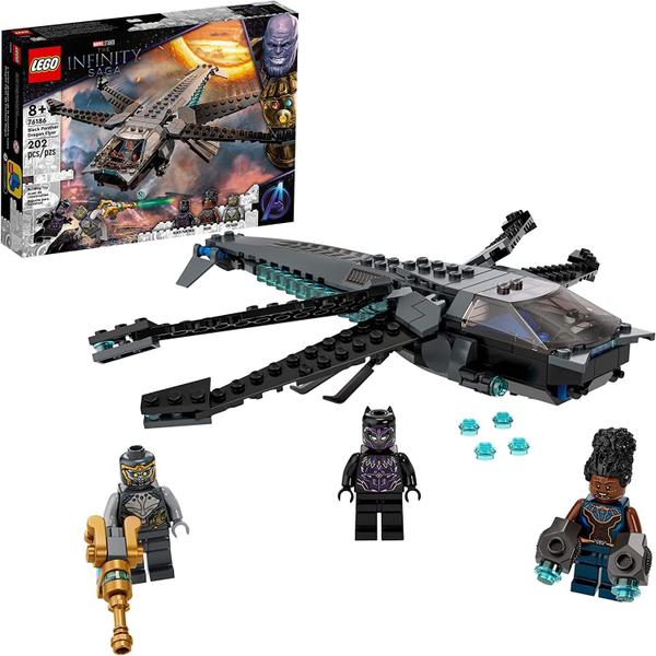 Imagem de Kit de construção Toy LEGO Marvel Black Panther Dragon Flyer 76186