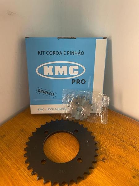 Imagem de Kit de Coroa e Pinhão KMC Pro para Biz 125 (2005-2016) - Desempenho e Qualidade