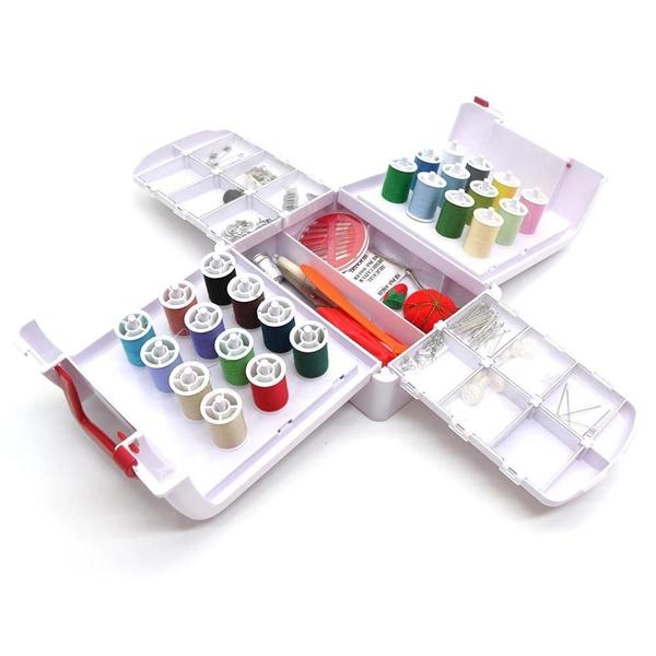 Kit de Costura Completo C/ Maleta Grande Patchwork - WESTPRESS Imagem de Kit de Costura Completo C/ Maleta Grande Patchwork