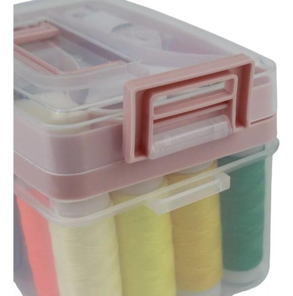 Imagem de Kit De Costura Completo Com 85 Pcs Para Reparo Com Estojo