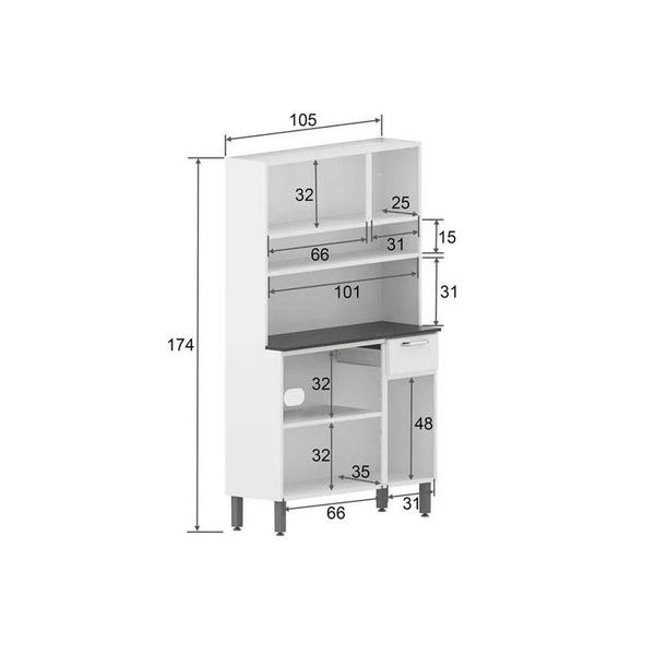 Imagem de Kit de Coz Bertolini Dona Maria 6170 105cm Branco