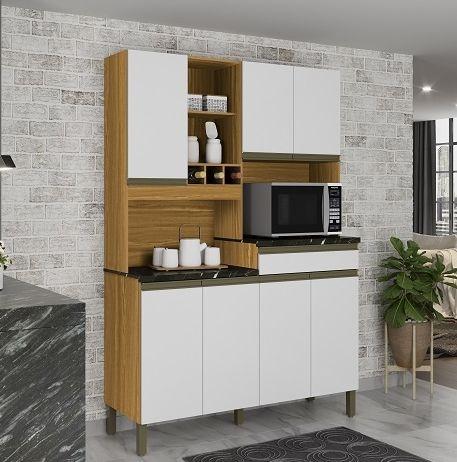 Imagem de Kit de Cozinha 100% Mdf Verdot 7 Portas 1 Gaveta