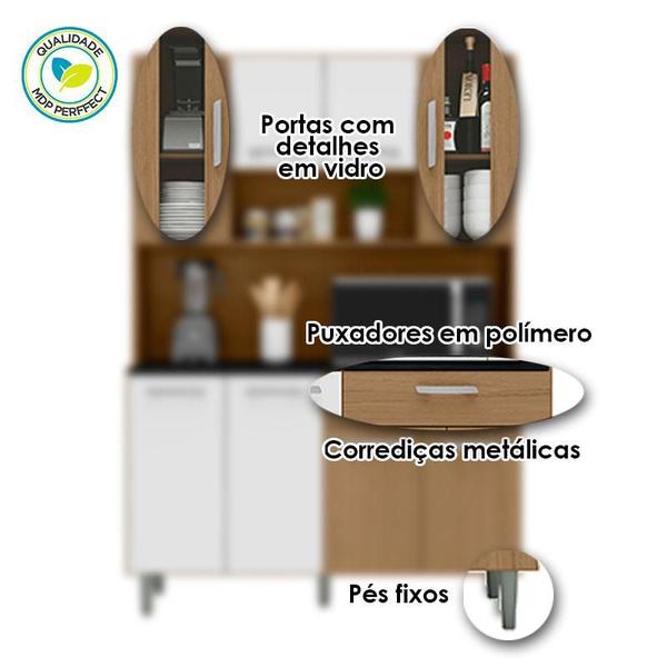 Imagem de Kit de Cozinha Ambiente Gabi Carvalho Branco  Poliman
