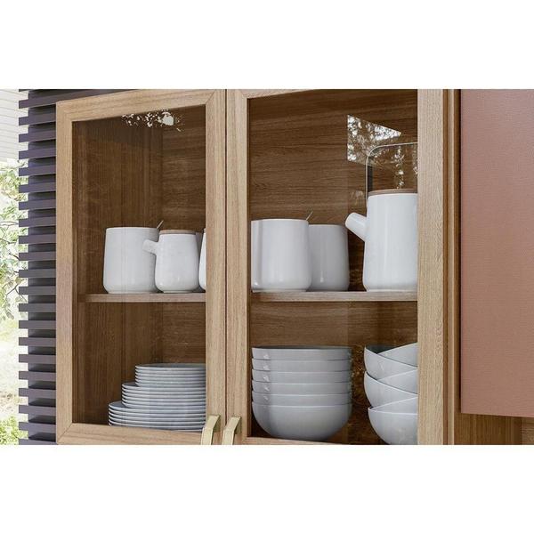 Kit de Cozinha Compacta Amora c/ 10 Portas e 2 Gavetas 198cm Amendola/Nude Prime TX - Demóbile Imagem de Kit de Cozinha Compacta Amora c/ 10 Portas e 2 Gavetas 198cm Amendola/Nude Prime TX - Demóbile