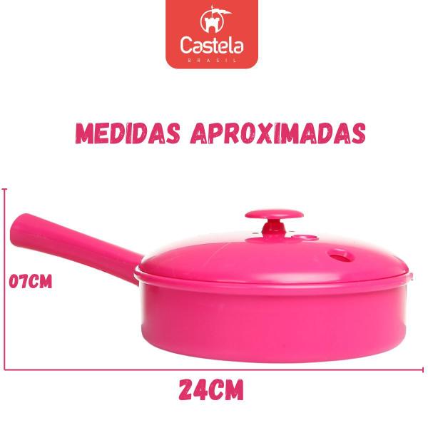 Imagem de Kit de Cozinha Infantil Som Luz Fumaça Frutinhas Crec Crec Castela