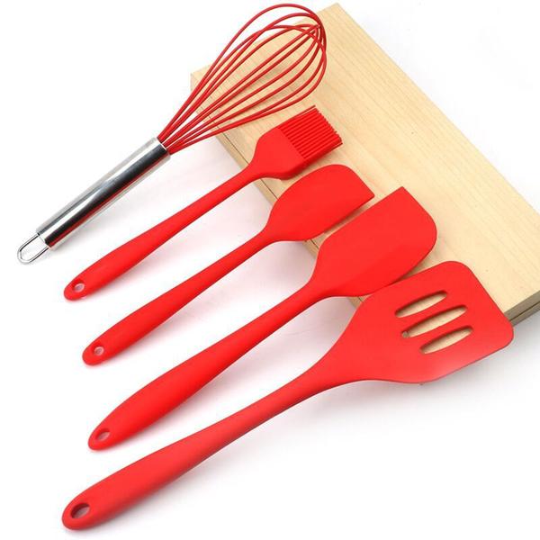 Imagem de Kit De Cozinha Jogo Com 5 Utensílios Em Silicone