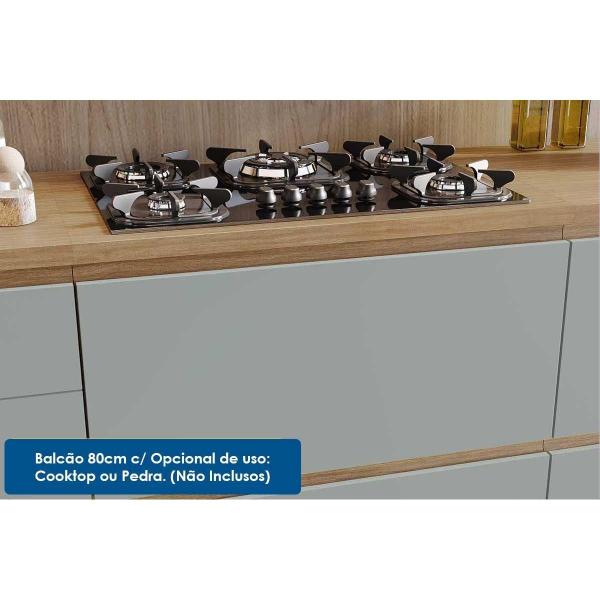 Imagem de Kit de Cozinha Modulada 7 Peças Rainha Gourmet C7P01 Branca/Nature - Nesher