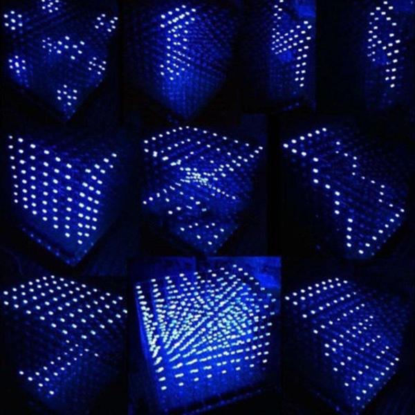 Imagem de Kit de cubos de LED 3D DIY  Projeto de solda  Suíte eletrô