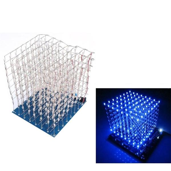 Imagem de Kit de cubos de LED 3D DIY  Projeto de solda  Suíte eletrô