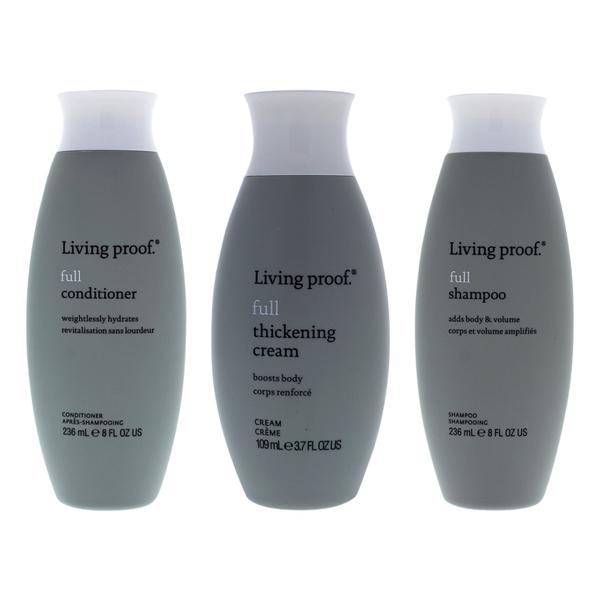 Imagem de Kit de cuidados com o cabelo Living Proof Full Shampoo, condicionador e Cr