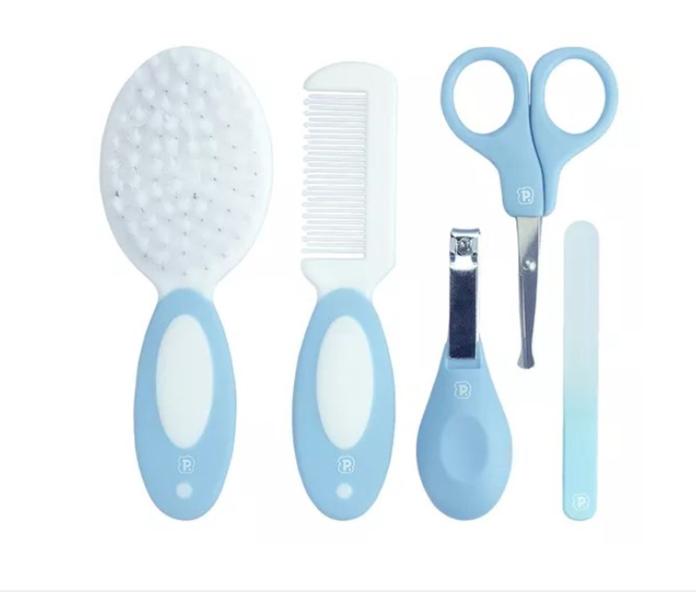 Imagem de Kit De Cuidados E Higiene Para Bebês Pimpolho Infantil  + Nécessaire Azul