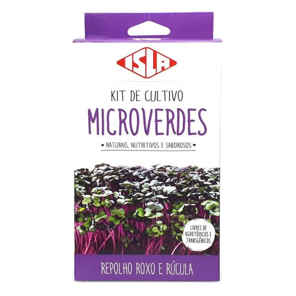 Imagem de Kit de Cultivo Microverdes Repolho Roxo e Rúcula ISLA