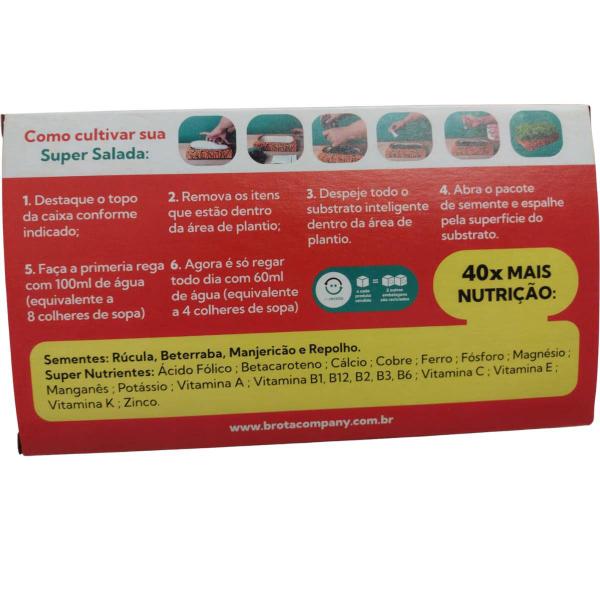 Imagem de Kit de Cultivo Super Salada (40x mais Nutrição) BROTA