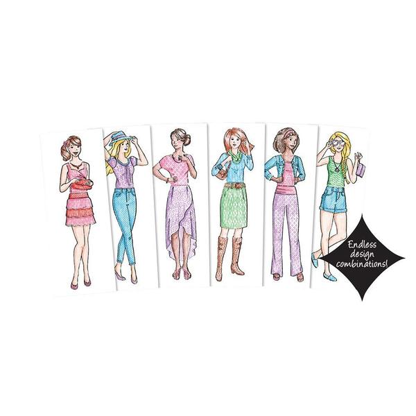 Imagem de Kit de desenho Kahootz Fashion Plates Classic Styles 6 anos ou mais