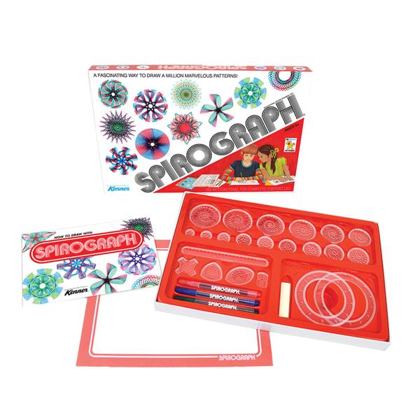 Imagem de Kit de desenho Spirograph Retro Deluxe Set com folha de design