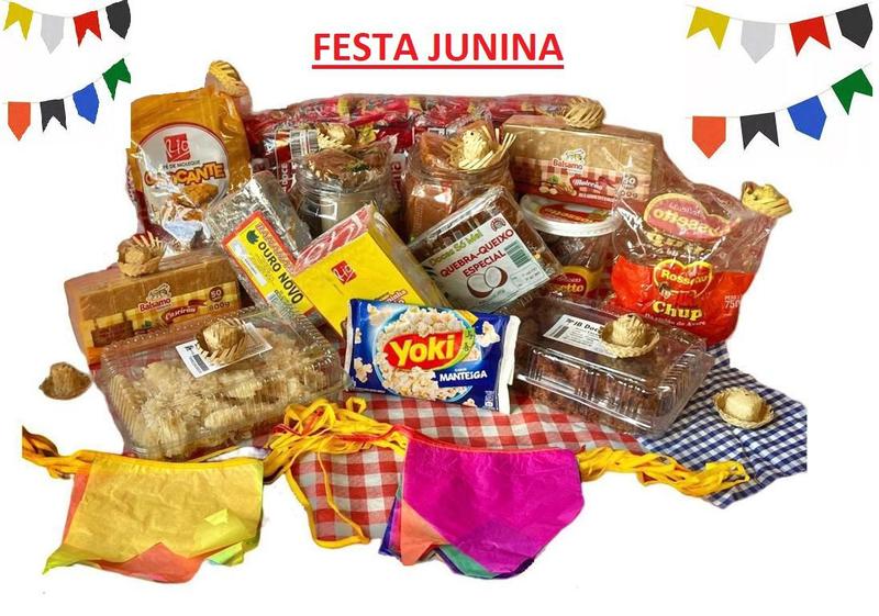 Imagem de Kit de Doces de festa junina para 1 a 2 pessoas- 25 Itens