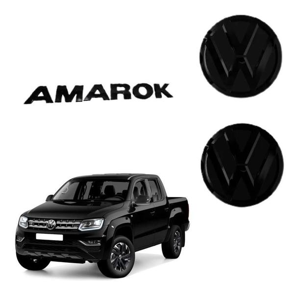 Imagem de Kit De Emblema Black Piano Para Amarok 2017/2020