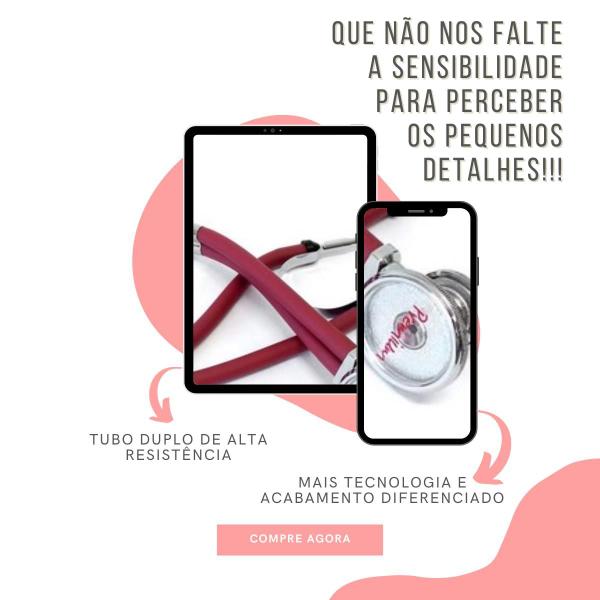 Imagem de Kit de Enfermagem Aparelho de  Pressao Estetoscopio Necessaire Transparente Estampada  Medidor Glicose Multi Estagio Incoterm