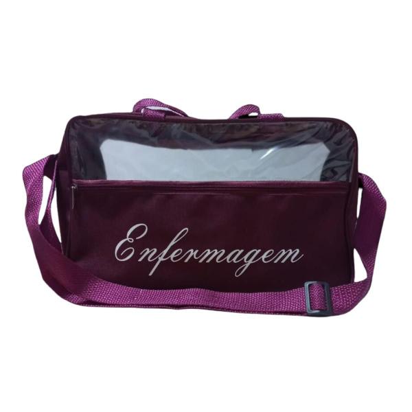 Imagem de Kit De Enfermagem Completo Esfigmoo, Esteto E Bolsa - Vinho