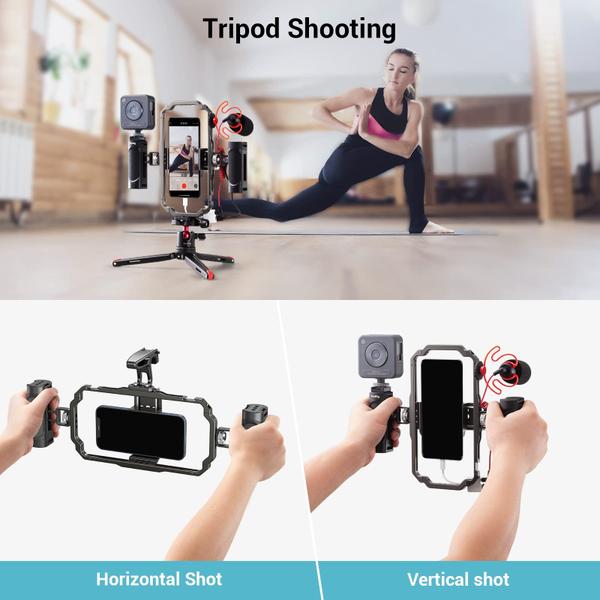 Imagem de Kit de equipamento de vídeo para telefone SMALLRIG Universal para iPhone com alças