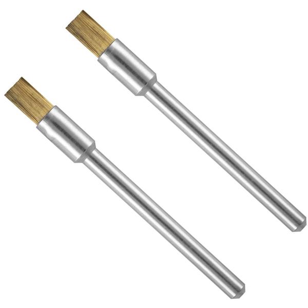 Imagem de Kit de Escovas em Latão de 3,2mm para Limpeza Sem Risco com 2 Peças- 26150537AA000 - DREMEL