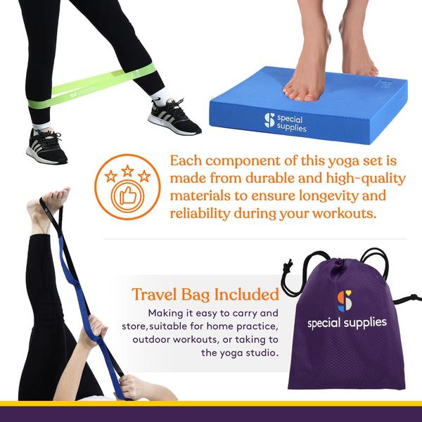 Imagem de Kit de exercícios, suprimentos especiais, Yoga Balance Pad Strap Bands