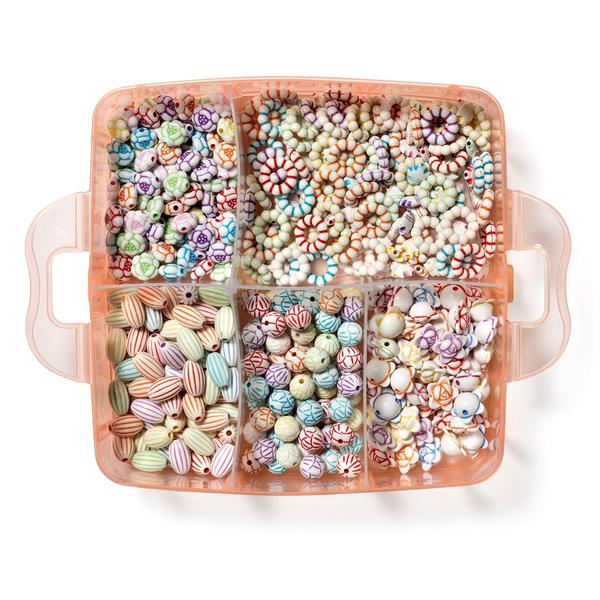 Kit de fabricação de joias Beads Peachy Keen Crafts com estojo de armazenamento Imagem de Kit de fabricação de joias Beads Peachy Keen Crafts com estojo de armazenamento