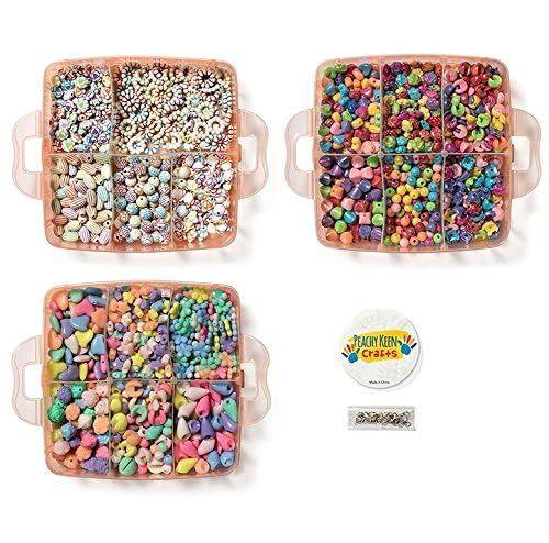 Kit de fabricação de joias Beads Peachy Keen Crafts com estojo de armazenamento Imagem de Kit de fabricação de joias Beads Peachy Keen Crafts com estojo de armazenamento