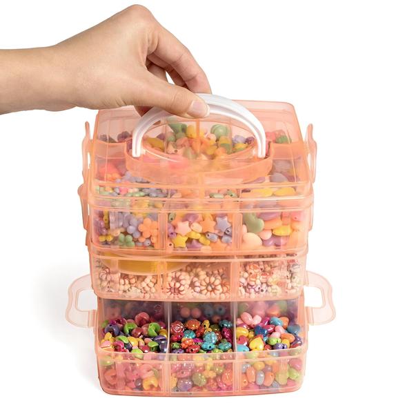 Kit de fabricação de joias Beads Peachy Keen Crafts com estojo de armazenamento Imagem de Kit de fabricação de joias Beads Peachy Keen Crafts com estojo de armazenamento