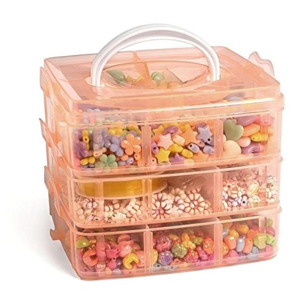 Kit de fabricação de joias Beads Peachy Keen Crafts com estojo de armazenamento Imagem de Kit de fabricação de joias Beads Peachy Keen Crafts com estojo de armazenamento