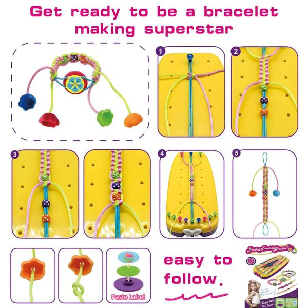 Imagem de Kit de fabricação de pulseiras Arts and Crafts Hechify para crianças de 8 a 12 anos