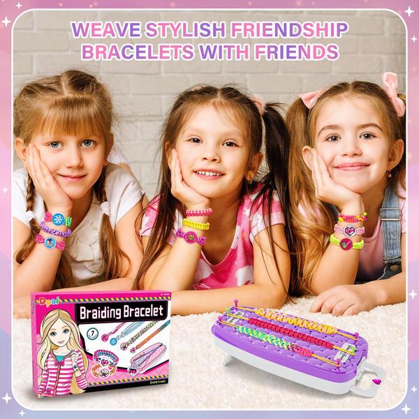 Imagem de Kit de fabricação de pulseiras Friendship Dpai para meninas de 6 anos ou mais