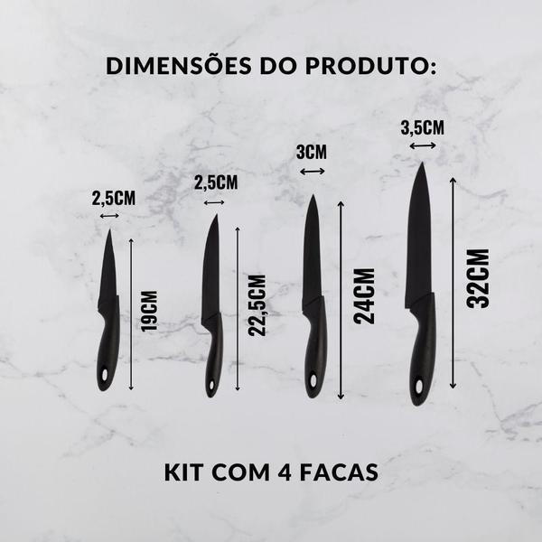 Imagem de Kit De Facas 4 Peças - Ad