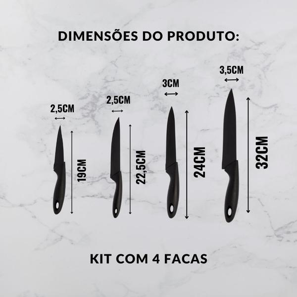 Imagem de Kit de facas 4 peças - ad