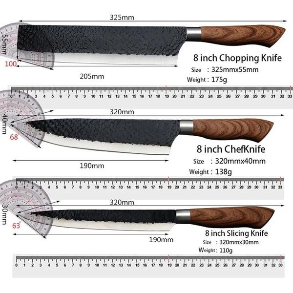 Imagem de Kit de Facas Cabo Madeira para Chef