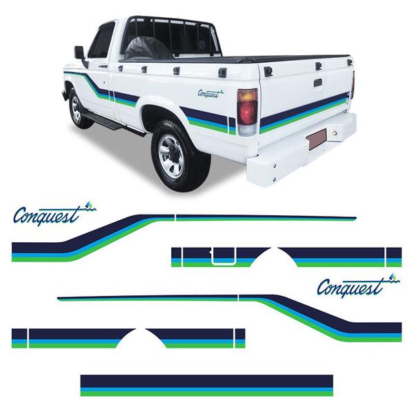 Kit De Faixa Decorativa Adesivo Chevrolet D20 1992 Conquest - SPORTINOX Imagem de Kit De Faixa Decorativa Adesivo Chevrolet D20 1992 Conquest