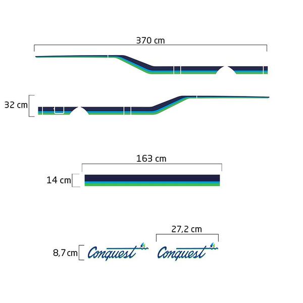Kit De Faixa Decorativa Adesivo Chevrolet D20 1992 Conquest - SPORTINOX Imagem de Kit De Faixa Decorativa Adesivo Chevrolet D20 1992 Conquest