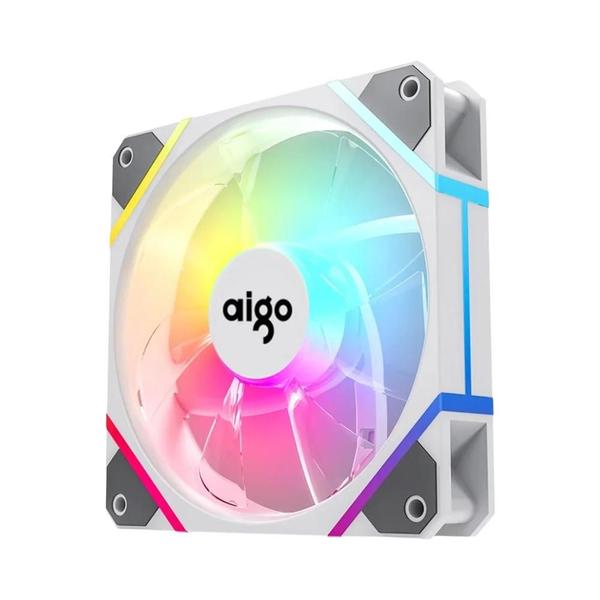 Imagem de Kit de Fan Aigo AM12 RGB - 120mm - Refrigerador de Água 6Pin - ARGB - 12cm