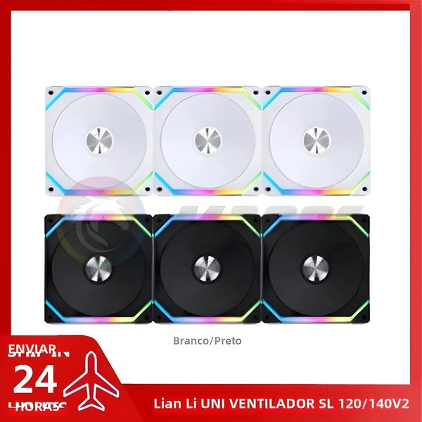 Kit de Fans Lian Li Uni Fan SL V2 ARGB - SL120/SL140 - Controle L
