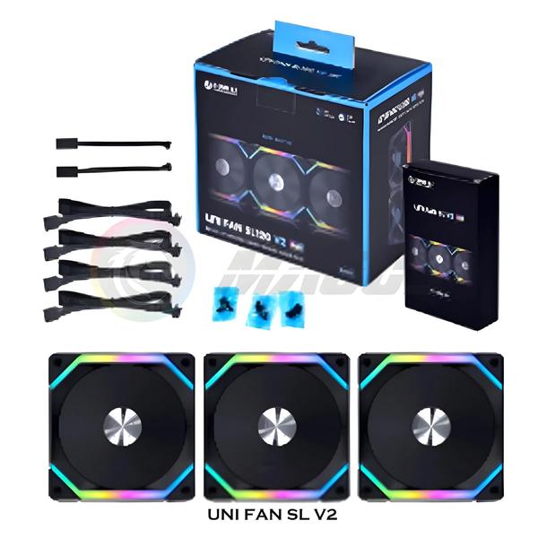 Kit de Fans Lian Li Uni Fan SL V2 ARGB - SL120/SL140 - Controle L
