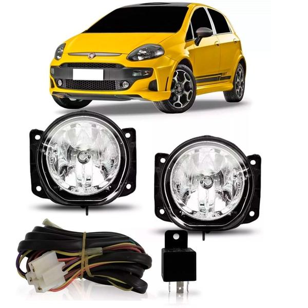 Imagem de Kit De Farol Milha Neblina Fiat Punto 2012 2013