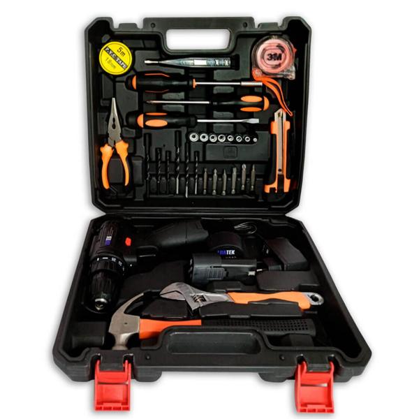 Imagem de Kit de Ferramenta com Parafusadeira 12V Carregamento bivolt 110/220