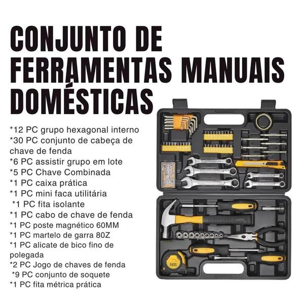 Imagem de Kit De Ferramentas 148 Pçs Novavida Peças De Reparos Antiderrapantes