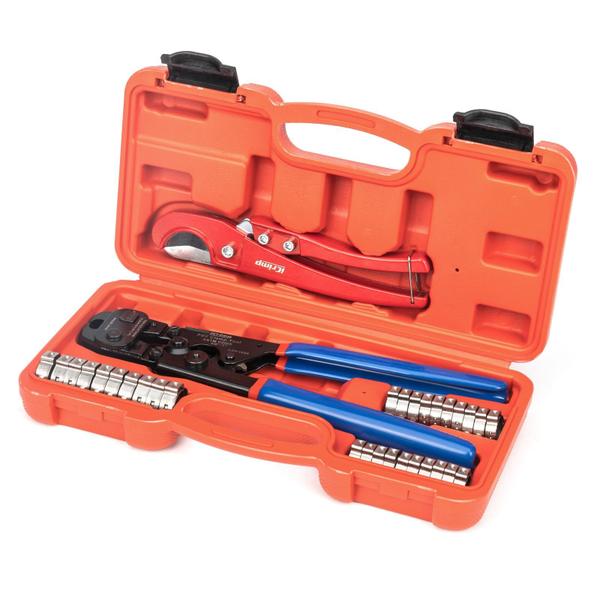 Imagem de Kit de ferramentas de fixação PEX iCrimp para braçadeira PEX de 10 mm, 12 mm, 16 mm, 20 mm