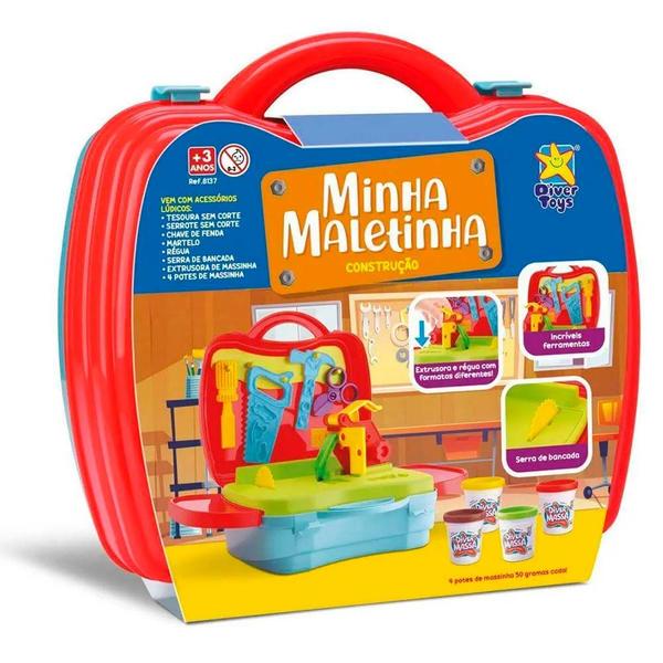 Imagem de Kit de Ferramentas Infantil - Diver Massa - Minha Maletinha - Construção - Divertoys